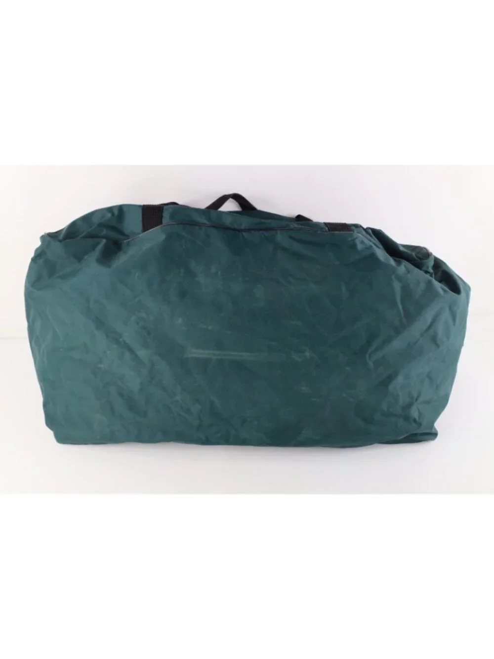 Vtg 90s Nike Travis Scott Big Swoosh Spell Out Handled Duffel Bag Green Large